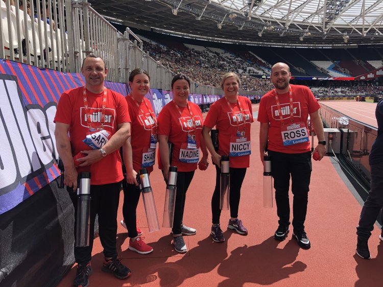 Muller hire tshirtgun.co.uk to provide T-shirt cannons at British Athletics' summer season