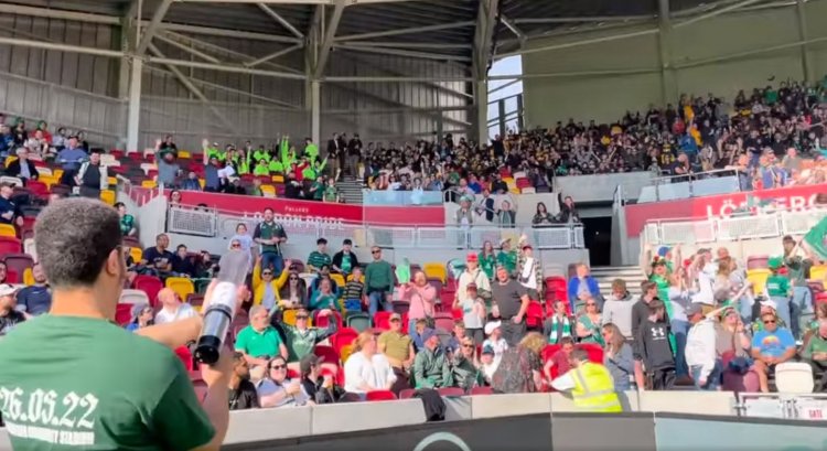 T-shirt cannons add to the St Patrick's Party atmosphere